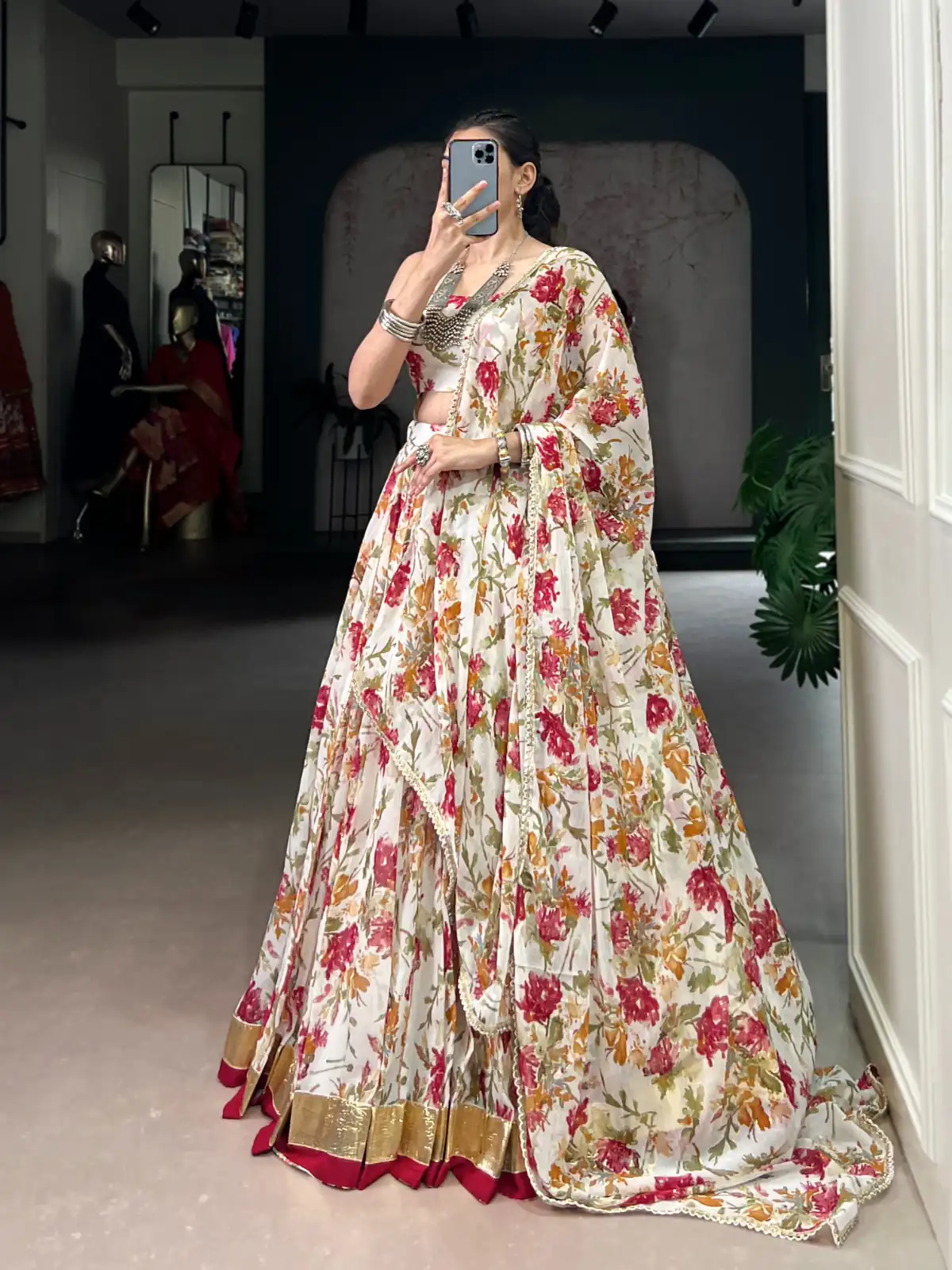 White Chiffon Embossed Lehenga Choli | Lehenga, Bollywood Lehenga, Creative Lehenga, Designer Lehenga, Embroidered Lehenga, Party Wear Lehenga