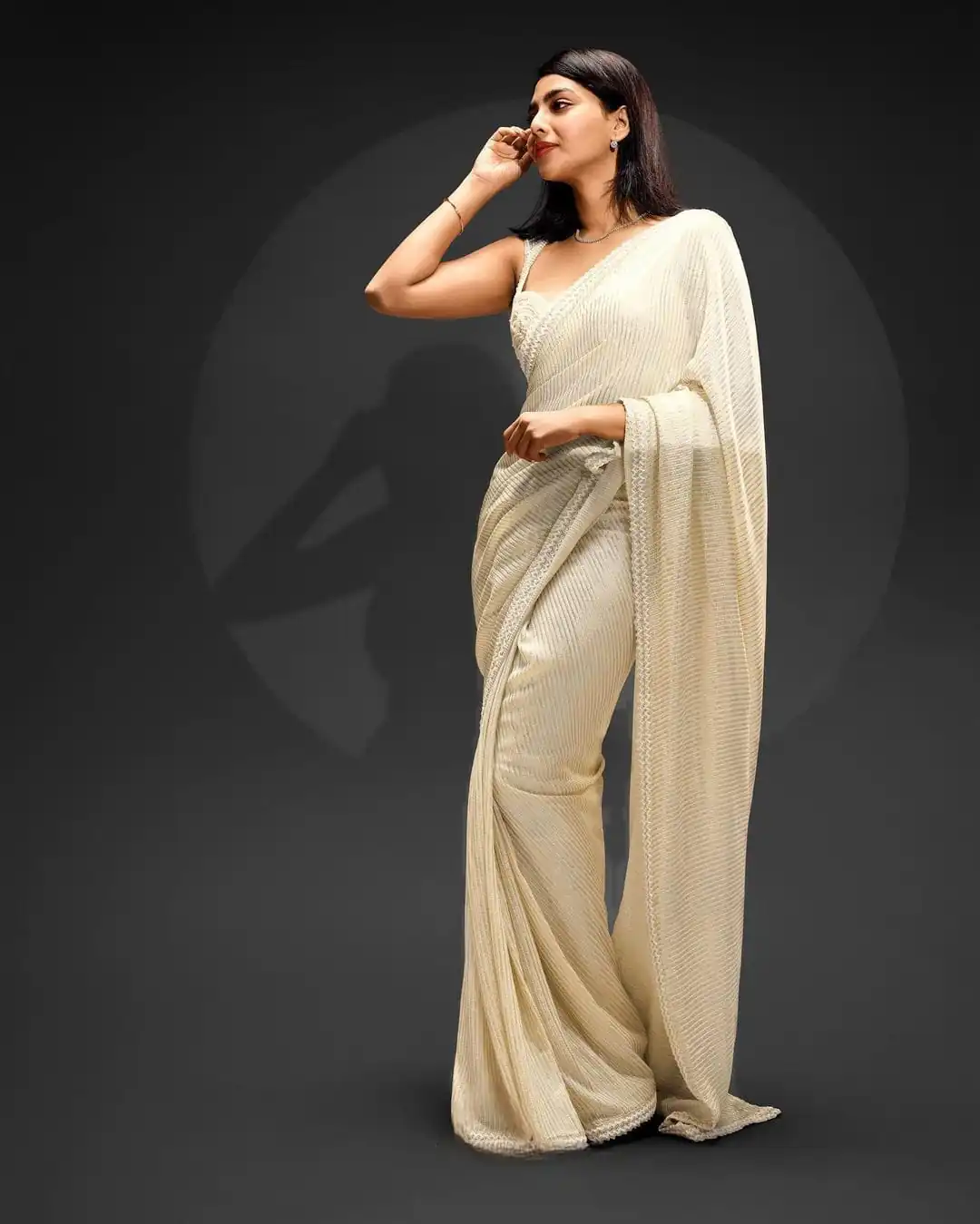 White Georgette Sequins Embroidery Work Saree | Sarees, Bollywood Sarees, Creative Sarees, Designer Sarees, Embroidered Sarees, Ethnic Saree, Modern Digital sarees, Party Wear Sarees