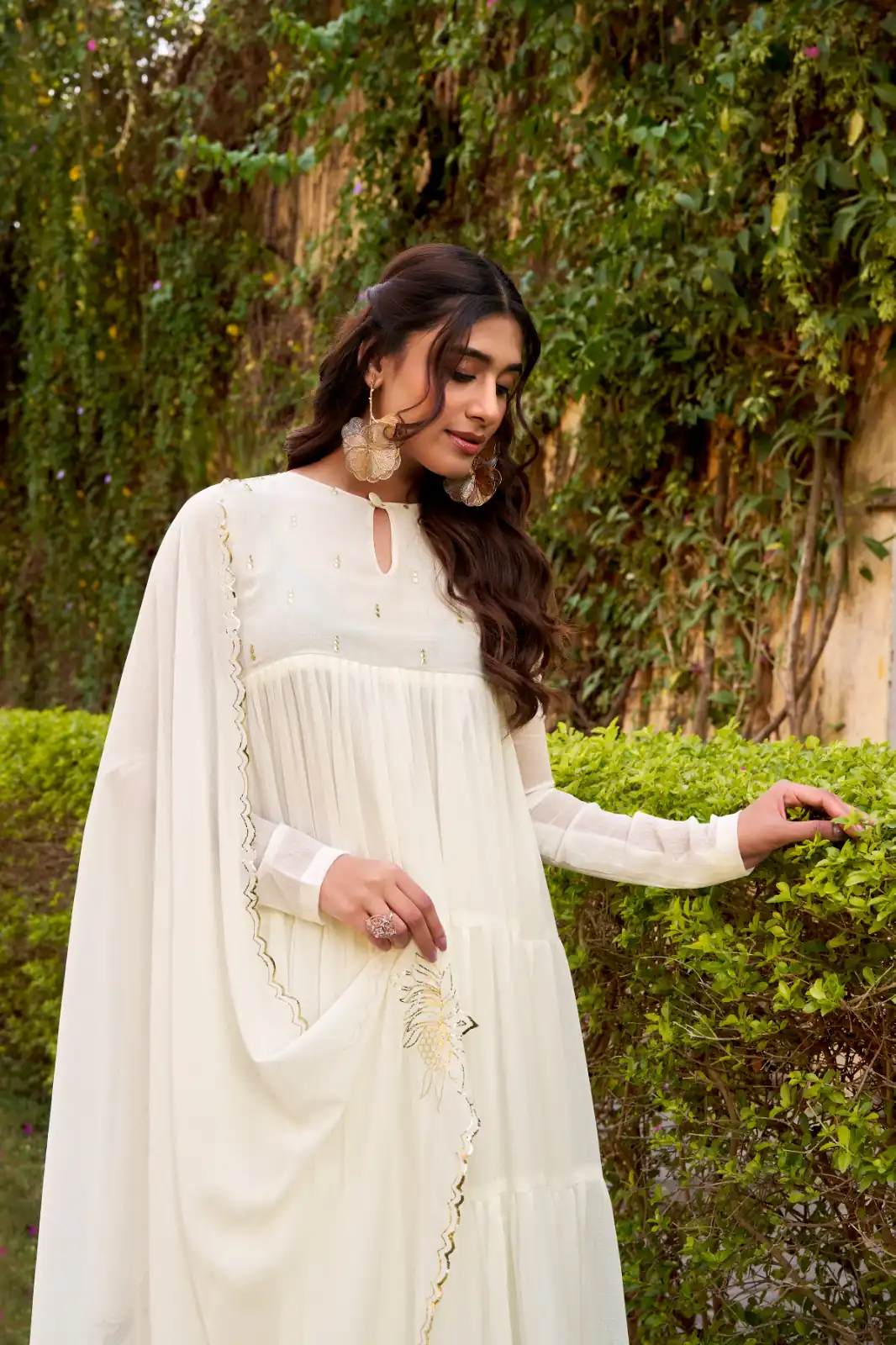 White Marbel Foil Work Salwar Suit | Jump Suits, Salwar suit, Casual Suits, Creative suits, Designer Suits, Palazzo Suits, Party Wear Suits, Patiala Suits, Straight Suits