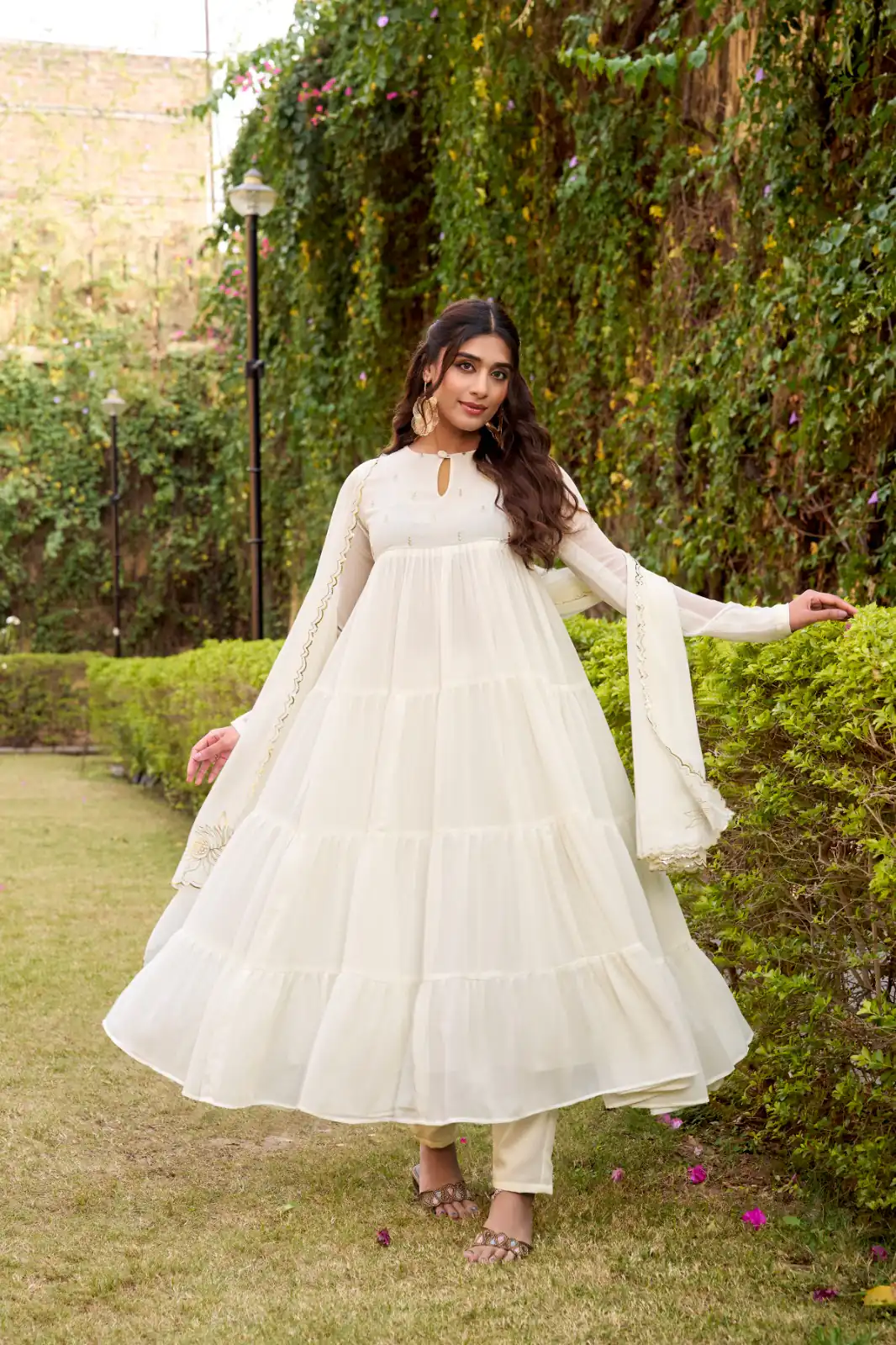 White Marbel Foil Work Salwar Suit | Jump Suits, Salwar suit, Casual Suits, Creative suits, Designer Suits, Palazzo Suits, Party Wear Suits, Patiala Suits, Straight Suits