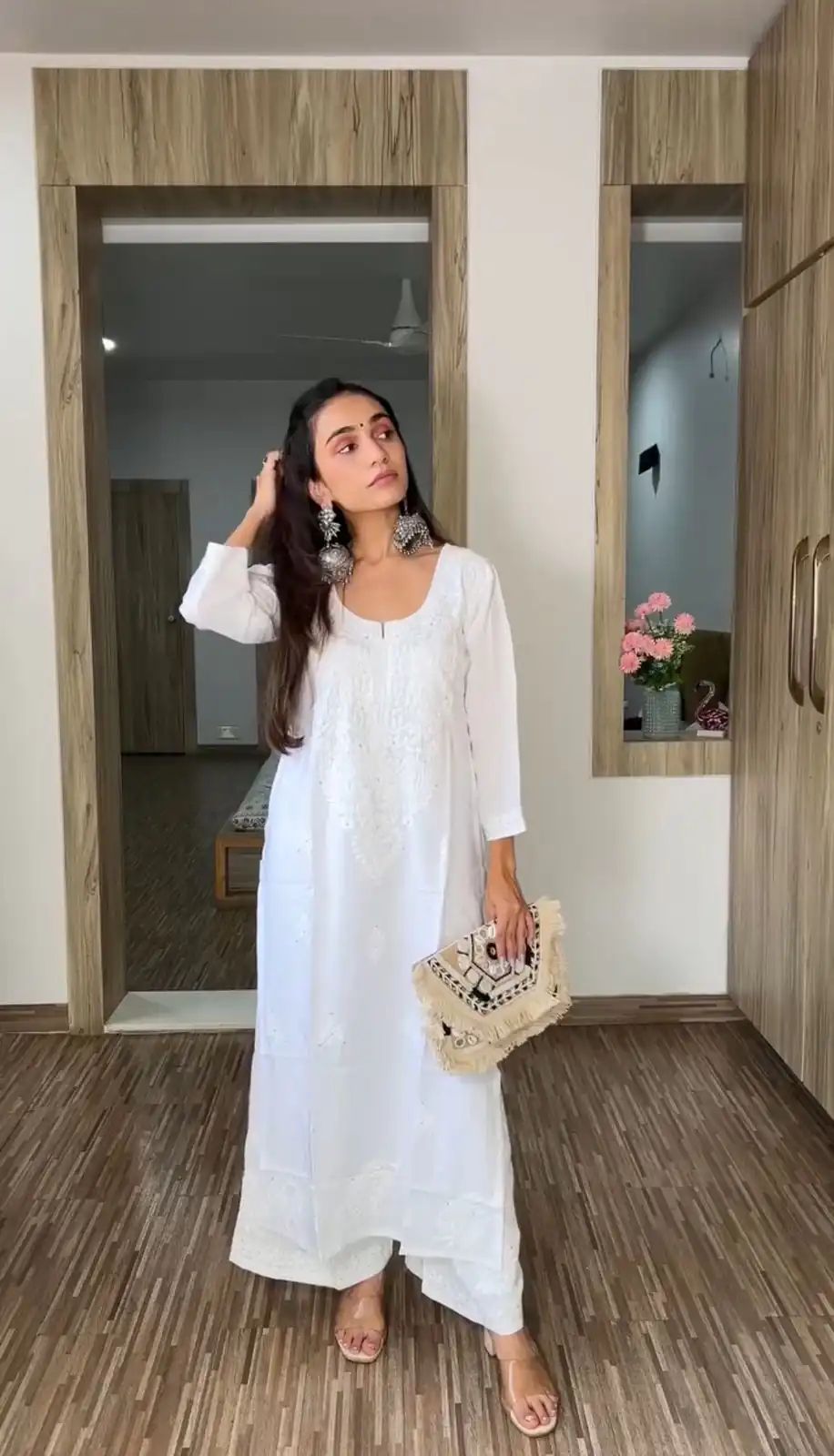 White Reyon Embroidery Work Salwar Suit | Jump Suits, Salwar suit, Casual Suits, Creative suits, Designer Suits, Palazzo Suits, Party Wear Suits, Patiala Suits, Straight Suits