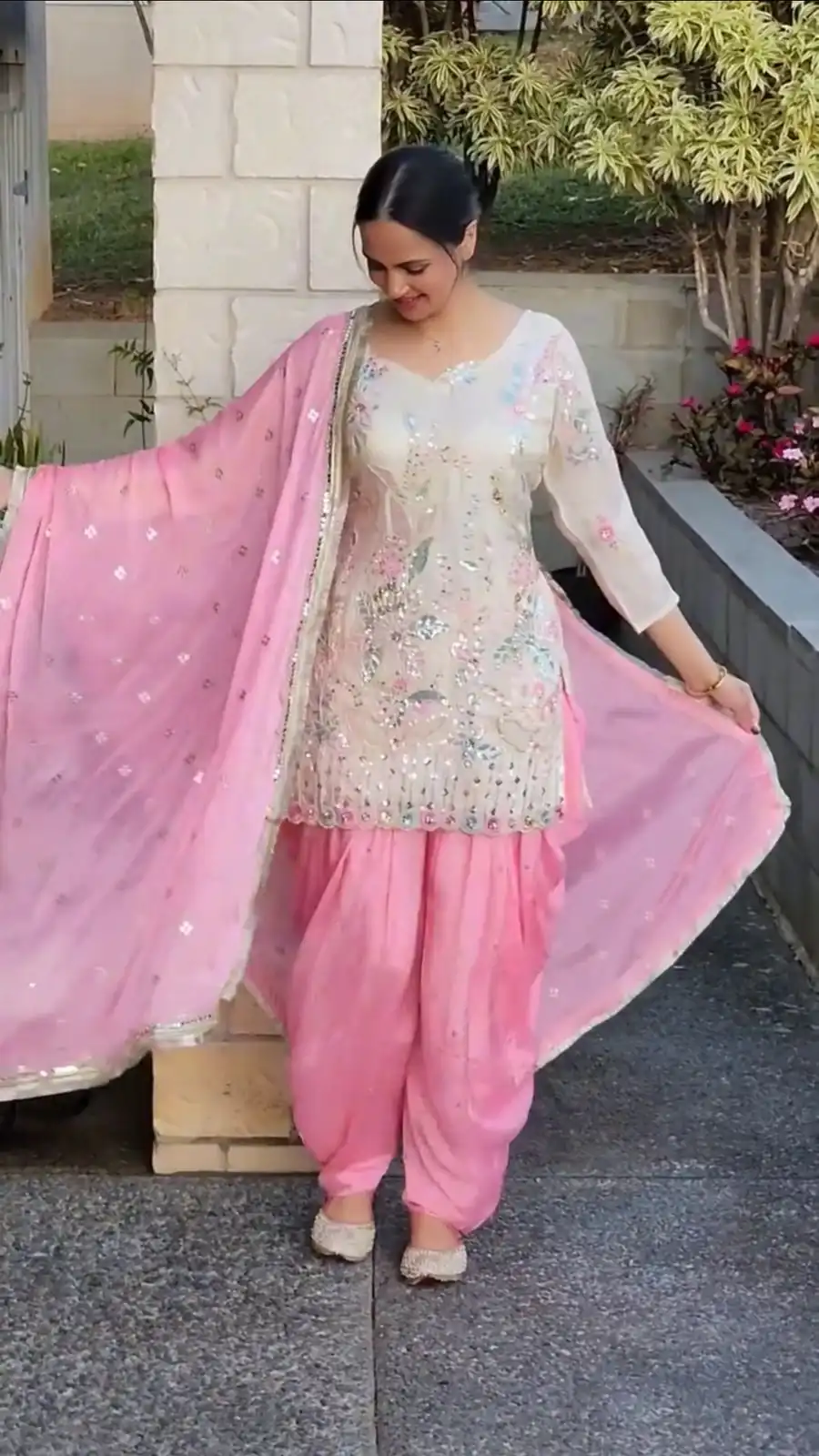 White Vichitra Silk With Embroidery Salwar Suit | Jump Suits, Salwar suit, Casual Suits, Creative suits, Designer Suits, Palazzo Suits, Party Wear Suits, Patiala Suits, Straight Suits