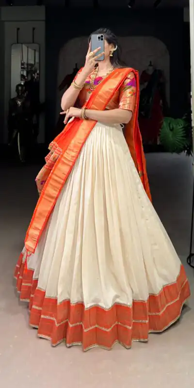 White Vichitra Weaving Lehenga Choli | Lehenga, Bollywood Lehenga, Creative Lehenga, Designer Lehenga, Embroidered Lehenga, Party Wear Lehenga