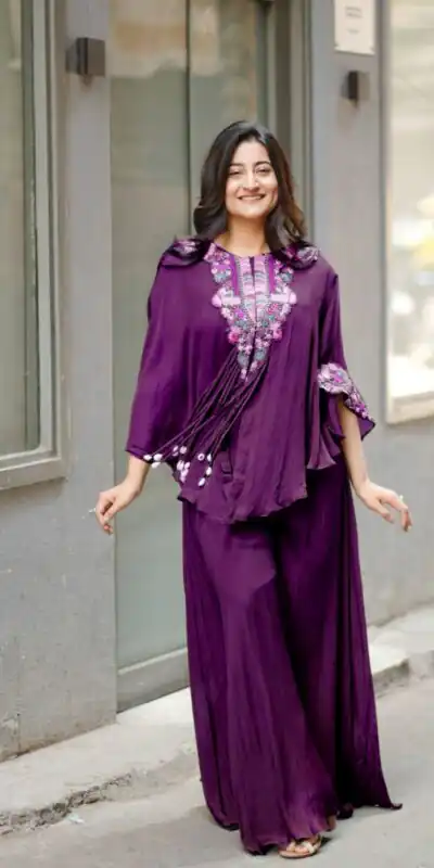 Wine Chinon Sequence Salwar Suit | Jump Suits, Salwar suit, Casual Suits, Creative suits, Designer Suits, Palazzo Suits, Party Wear Suits, Patiala Suits, Straight Suits