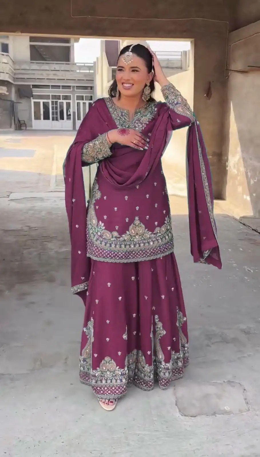 Wine Chinon Silk Thread Sequence Work Salwar Suit | Jump Suits, Salwar suit, Casual Suits, Creative suits, Designer Suits, Palazzo Suits, Party Wear Suits, Patiala Suits, Straight Suits