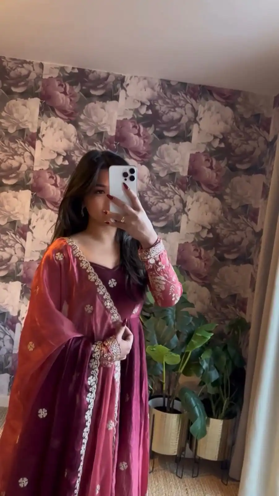 Wine Chinon Silk Thread Work Salwar Suit | Jump Suits, Salwar suit, Casual Suits, Creative suits, Designer Suits, Palazzo Suits, Party Wear Suits, Patiala Suits, Straight Suits