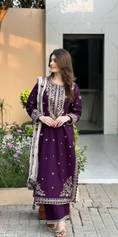 Wine Faux Georgette Sequence Work Salwar Suit | Jump Suits, Salwar suit, Casual Suits, Creative suits, Designer Suits, Palazzo Suits, Party Wear Suits, Patiala Suits, Straight Suits