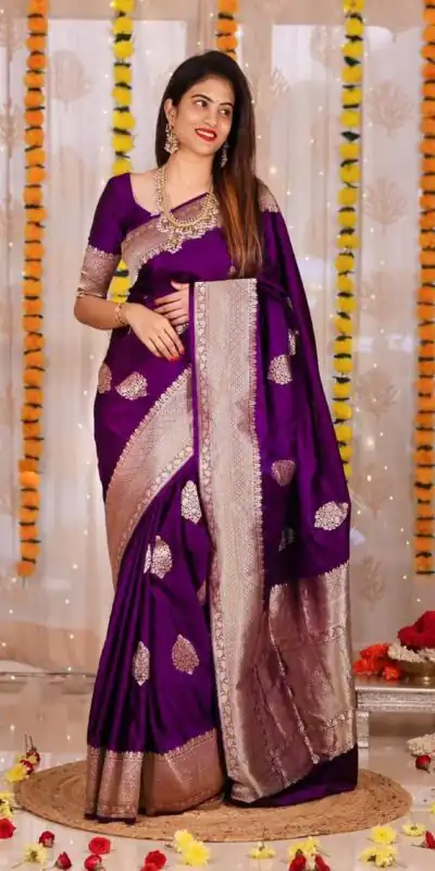 Wine Lichi Silk Saree | Sarees, Bollywood Sarees, Creative Sarees, Designer Sarees, Embroidered Sarees, Ethnic Saree, Modern Digital sarees, Party Wear Sarees