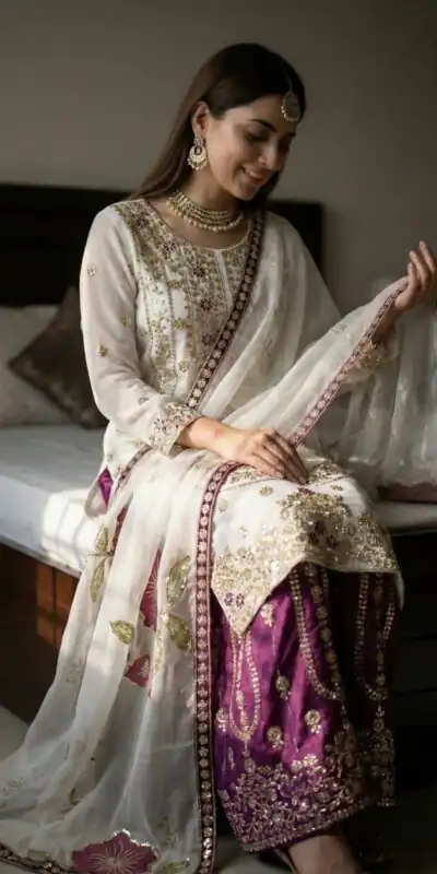 Wine Organza Silk Digital Print Embroidery Salwar Suit | Jump Suits, Salwar suit, Casual Suits, Creative suits, Designer Suits, Palazzo Suits, Party Wear Suits, Patiala Suits, Straight Suits