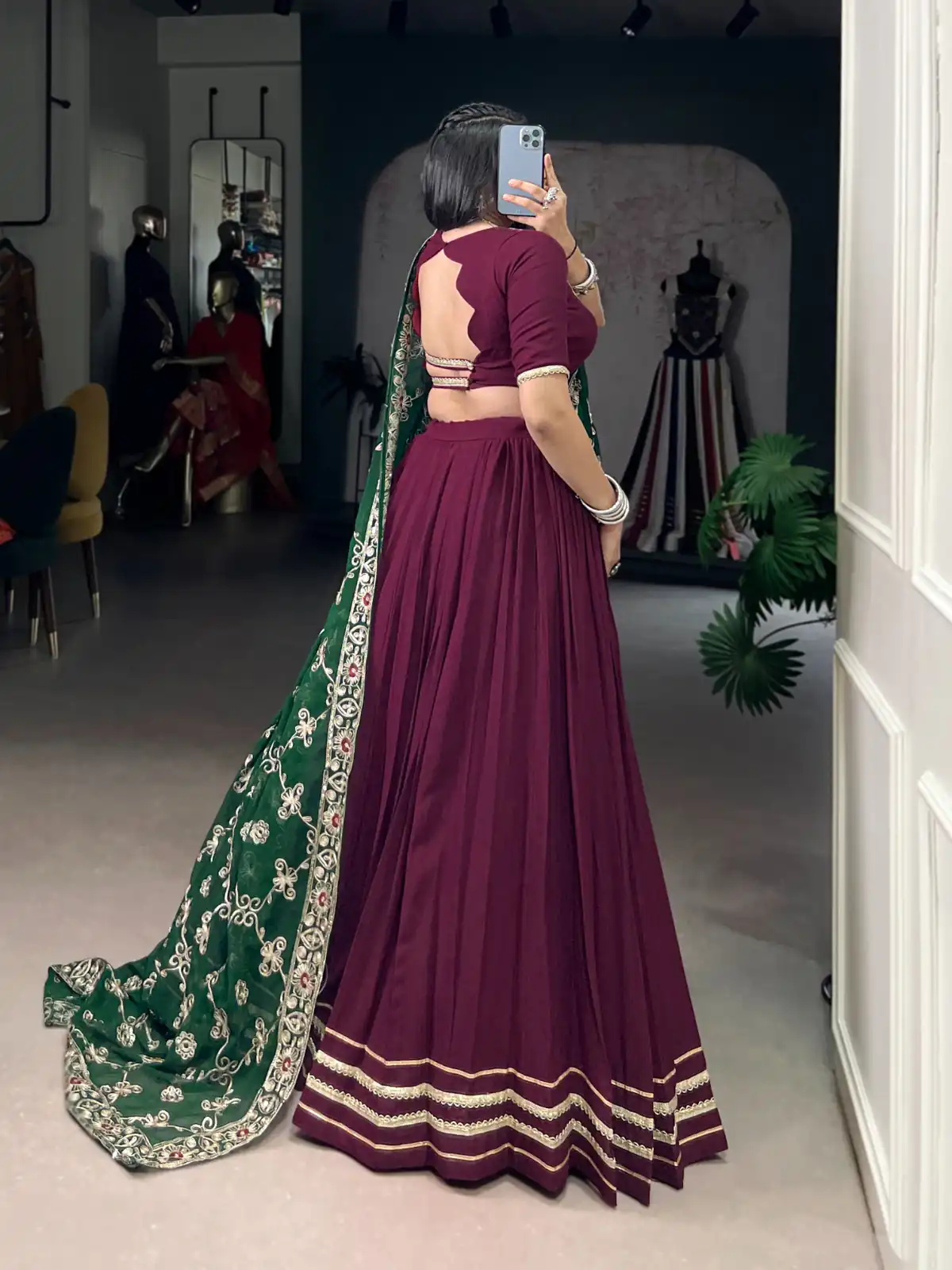 Wine Rayon Embroidery Sequins Lehenga Choli | Lehenga, Bollywood Lehenga, Creative Lehenga, Designer Lehenga, Embroidered Lehenga, Party Wear Lehenga