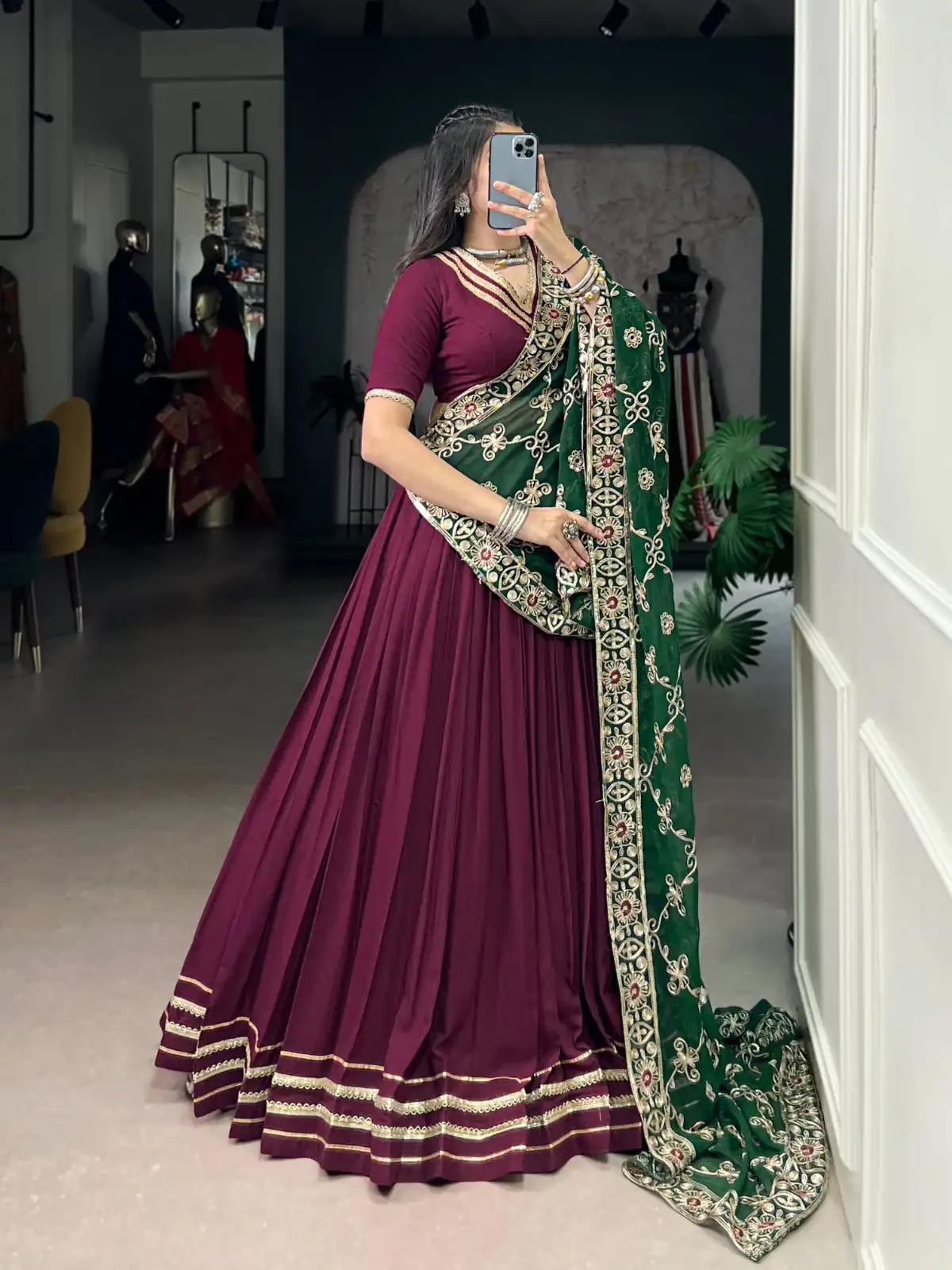 Wine Rayon Embroidery Sequins Lehenga Choli | Lehenga, Bollywood Lehenga, Creative Lehenga, Designer Lehenga, Embroidered Lehenga, Party Wear Lehenga