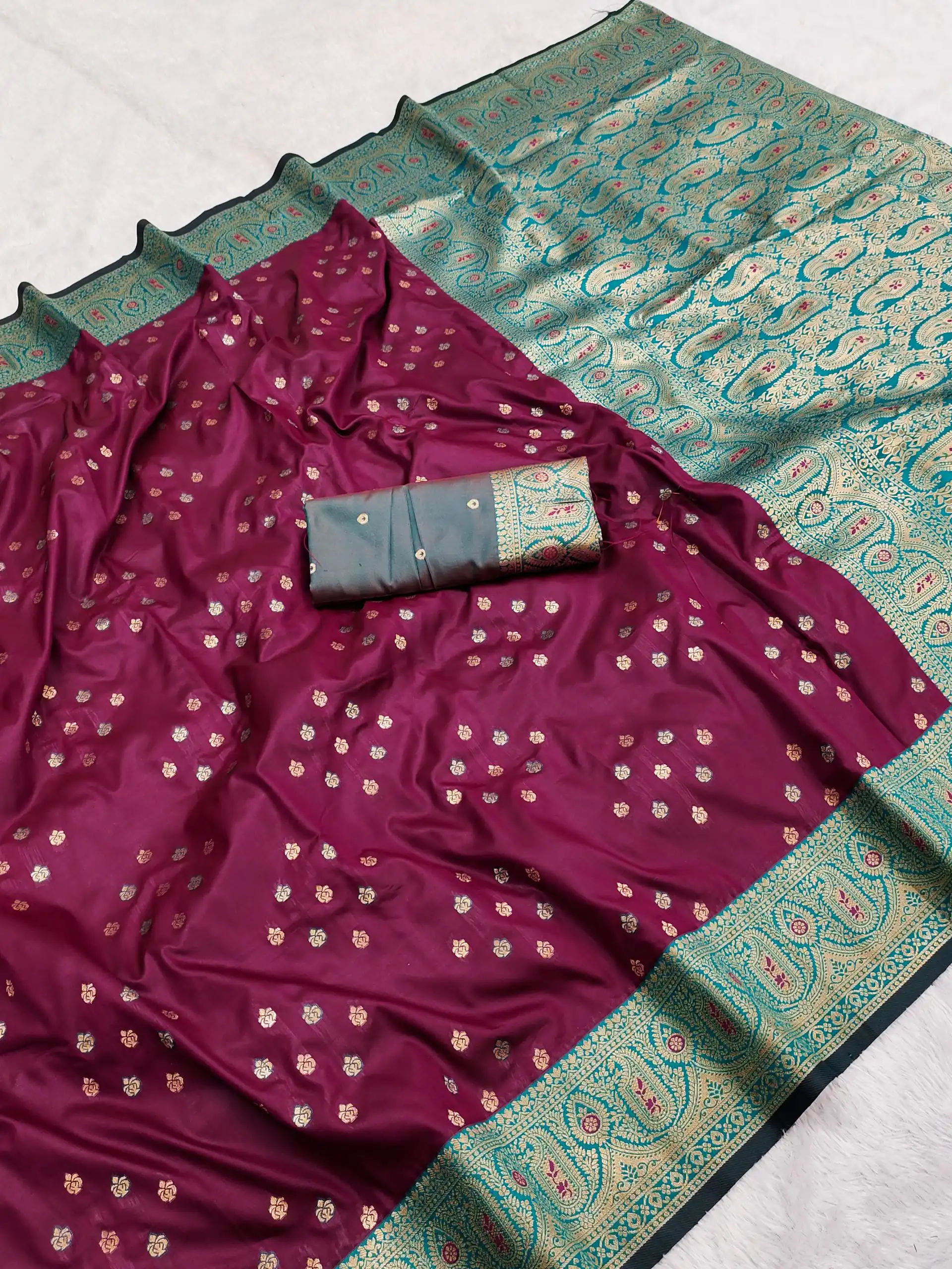 Wine Rich Banarasi Silk Zari Lace Work Saree | Sarees, Bollywood Sarees, Creative Sarees, Designer Sarees, Embroidered Sarees, Ethnic Saree, Modern Digital sarees, Party Wear Sarees