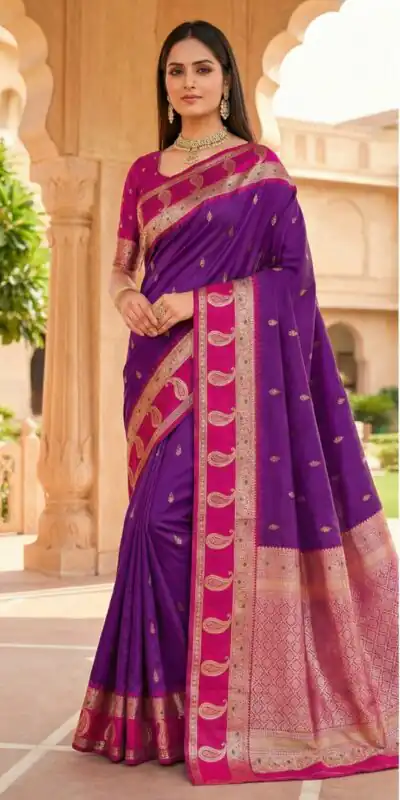 Wine Soft Banarasi Zari Lace Work Saree | Sarees, Bollywood Sarees, Creative Sarees, Designer Sarees, Embroidered Sarees, Ethnic Saree, Modern Digital sarees, Party Wear Sarees