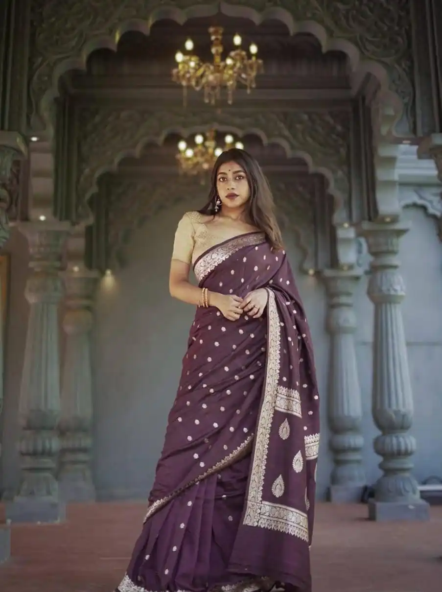 Wine Soft Lilan Slab Weaving Work Saree | Sarees, Bollywood Sarees, Creative Sarees, Designer Sarees, Embroidered Sarees, Ethnic Saree, Modern Digital sarees, Party Wear Sarees