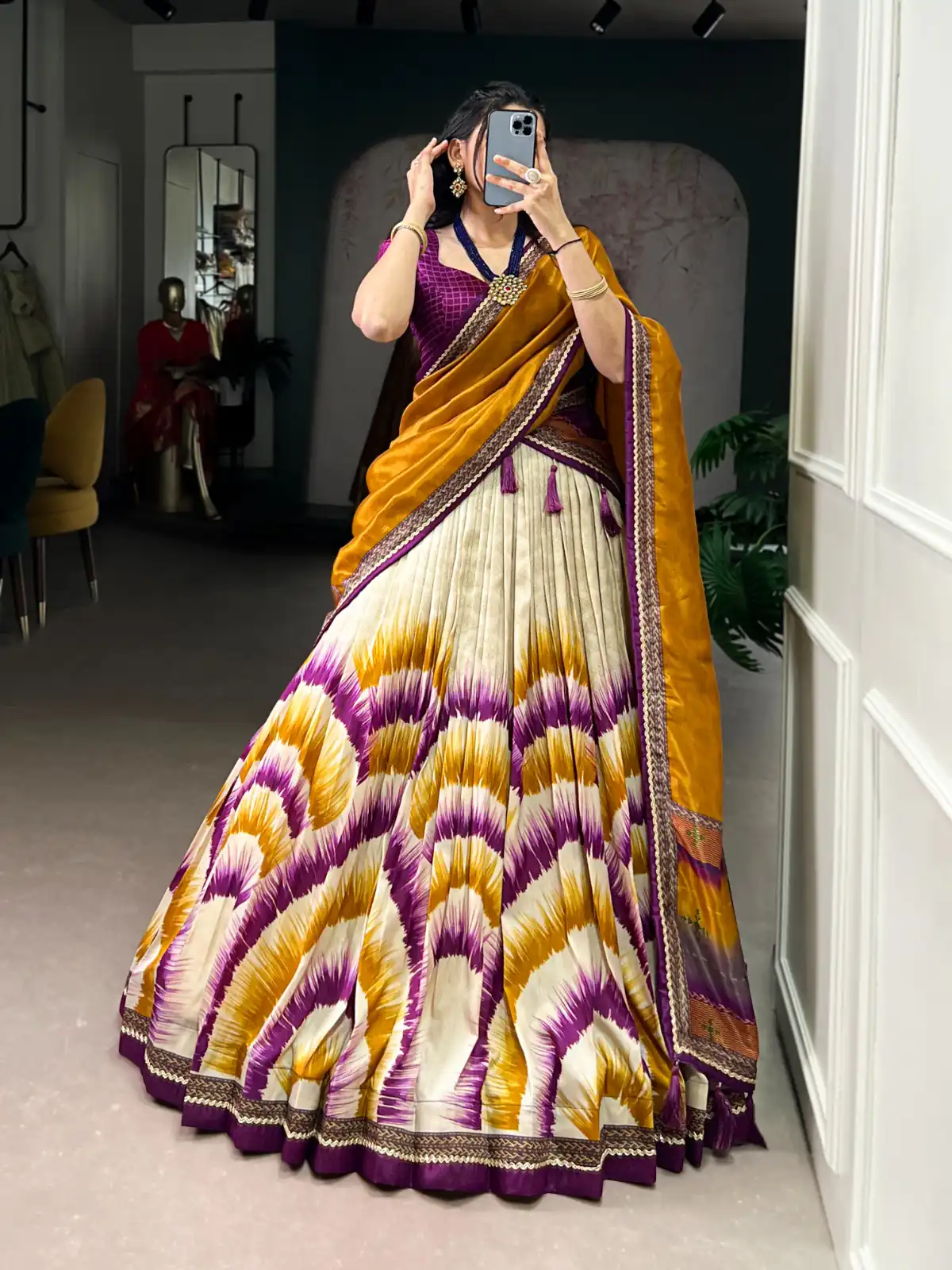 Wine Taser Silk Printed Lehenga Choli | Lehenga, Bollywood Lehenga, Creative Lehenga, Designer Lehenga, Embroidered Lehenga, Party Wear Lehenga
