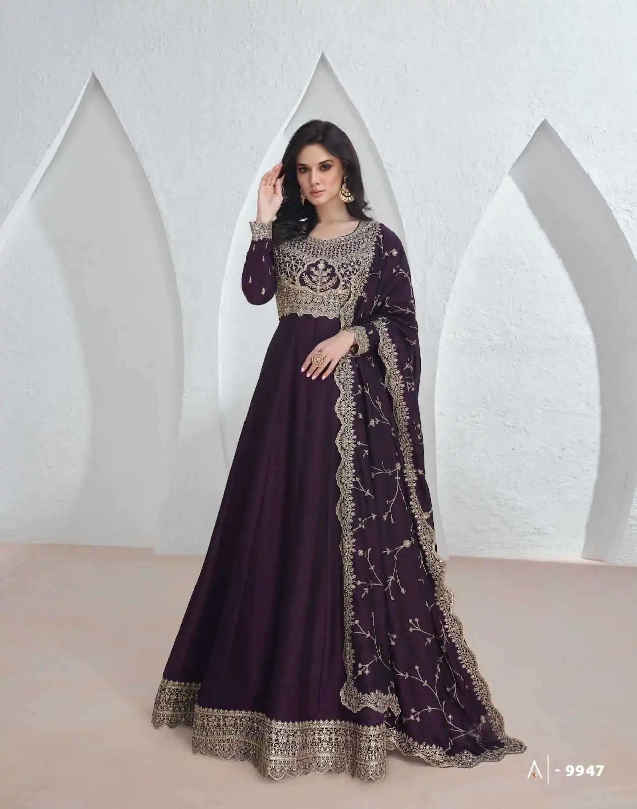 Wine Vichitra Embroidery Lace Work Salwar Suit | Jump Suits, Salwar suit, Casual Suits, Creative suits, Designer Suits, Palazzo Suits, Party Wear Suits, Patiala Suits, Straight Suits