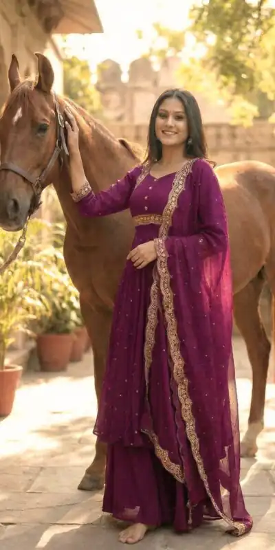 Wine Vichitra Silk Zari Embroidery Work Salwar Suit | Jump Suits, Salwar suit, Casual Suits, Creative suits, Designer Suits, Palazzo Suits, Party Wear Suits, Patiala Suits, Straight Suits