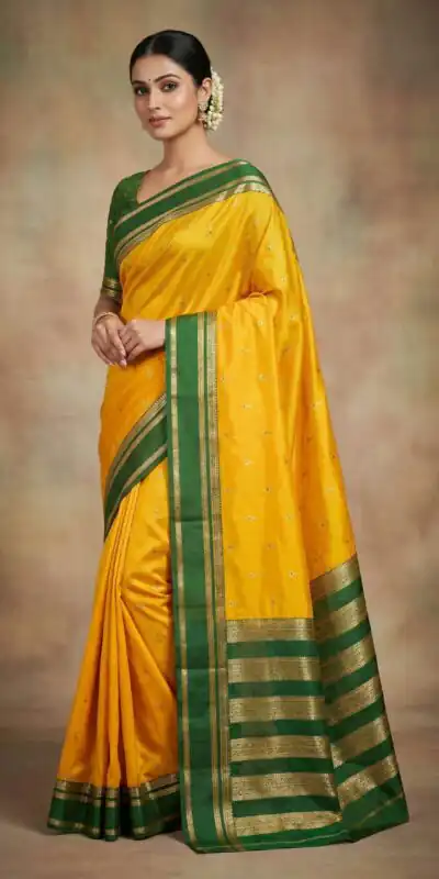Yellow Banarasi Silk Zari Work Saree | Sarees, Bollywood Sarees, Creative Sarees, Designer Sarees, Embroidered Sarees, Ethnic Saree, Modern Digital sarees, Party Wear Sarees