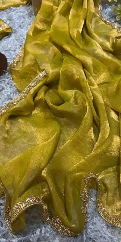 Yellow Chiffon Pattern Hand Work Lace Saree | Sarees, Bollywood Sarees, Creative Sarees, Designer Sarees, Embroidered Sarees, Ethnic Saree, Modern Digital sarees, Party Wear Sarees