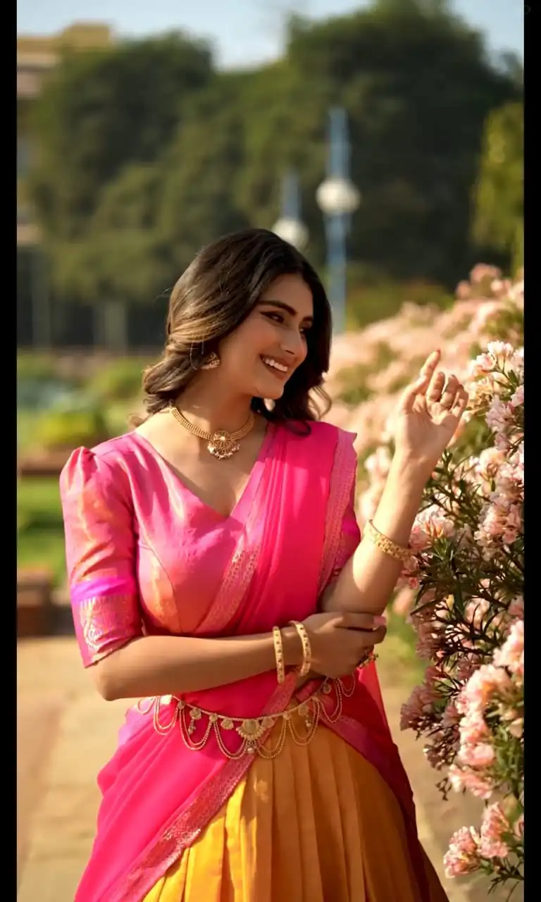 Yellow Kanchipuram Zari Weaving Lehenga Choli | Lehenga, Bollywood Lehenga, Creative Lehenga, Designer Lehenga, Embroidered Lehenga, Party Wear Lehenga
