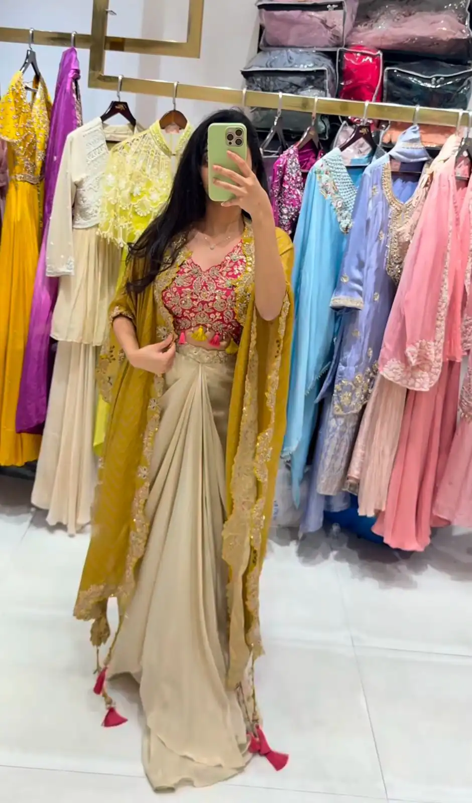 Yellow Mono Silk Sequence Embroidery Work Dhoti Suit | Jump Suits, Salwar suit, Casual Suits, Creative suits, Designer Suits, Palazzo Suits, Party Wear Suits, Patiala Suits, Straight Suits