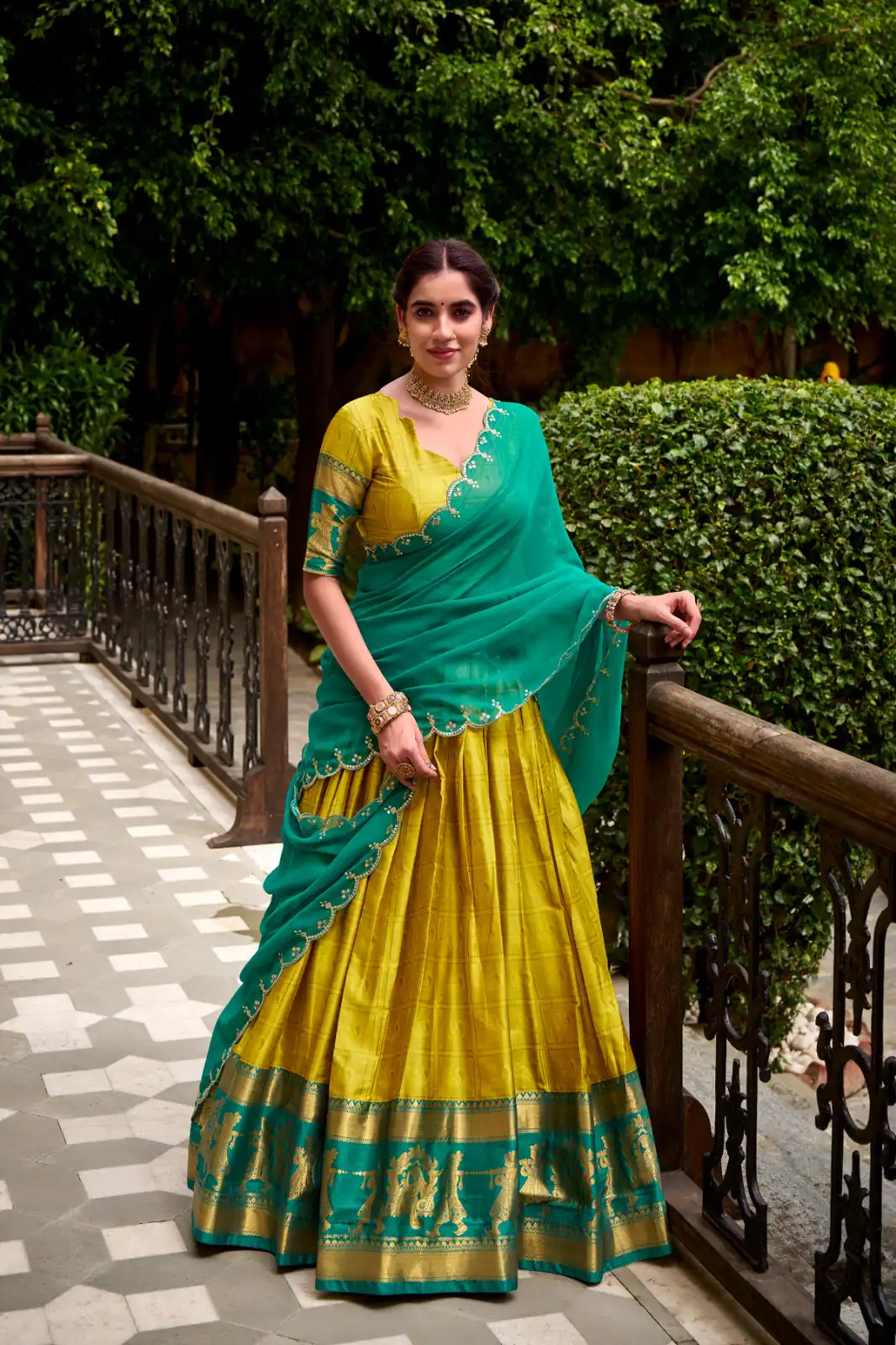 Yellow Poly Cotton Embroidery Zari Work Lehenga Choli | Lehenga, Bollywood Lehenga, Creative Lehenga, Designer Lehenga, Embroidered Lehenga, Party Wear Lehenga