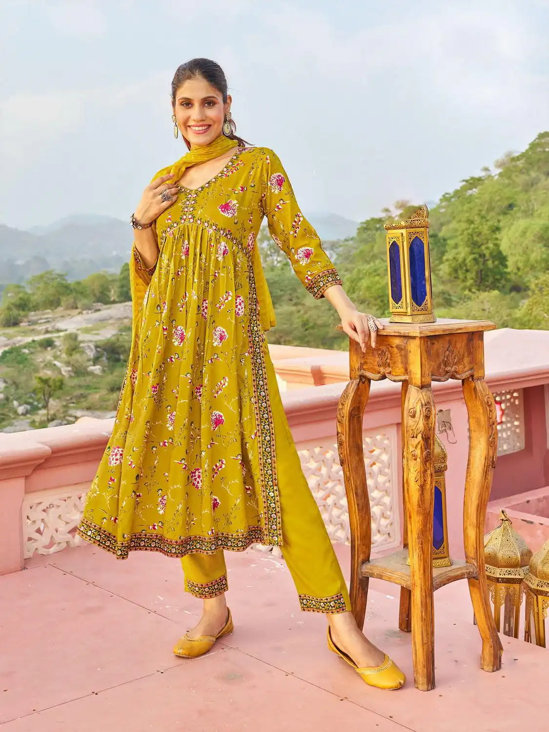 Yellow Rayon Alia Cut With Embroidery Work Kurti | Kurti, Bollywood Kurti, Creative Kurtis, Designer Kurti, Party Wear Kurti, Selfie Kurti