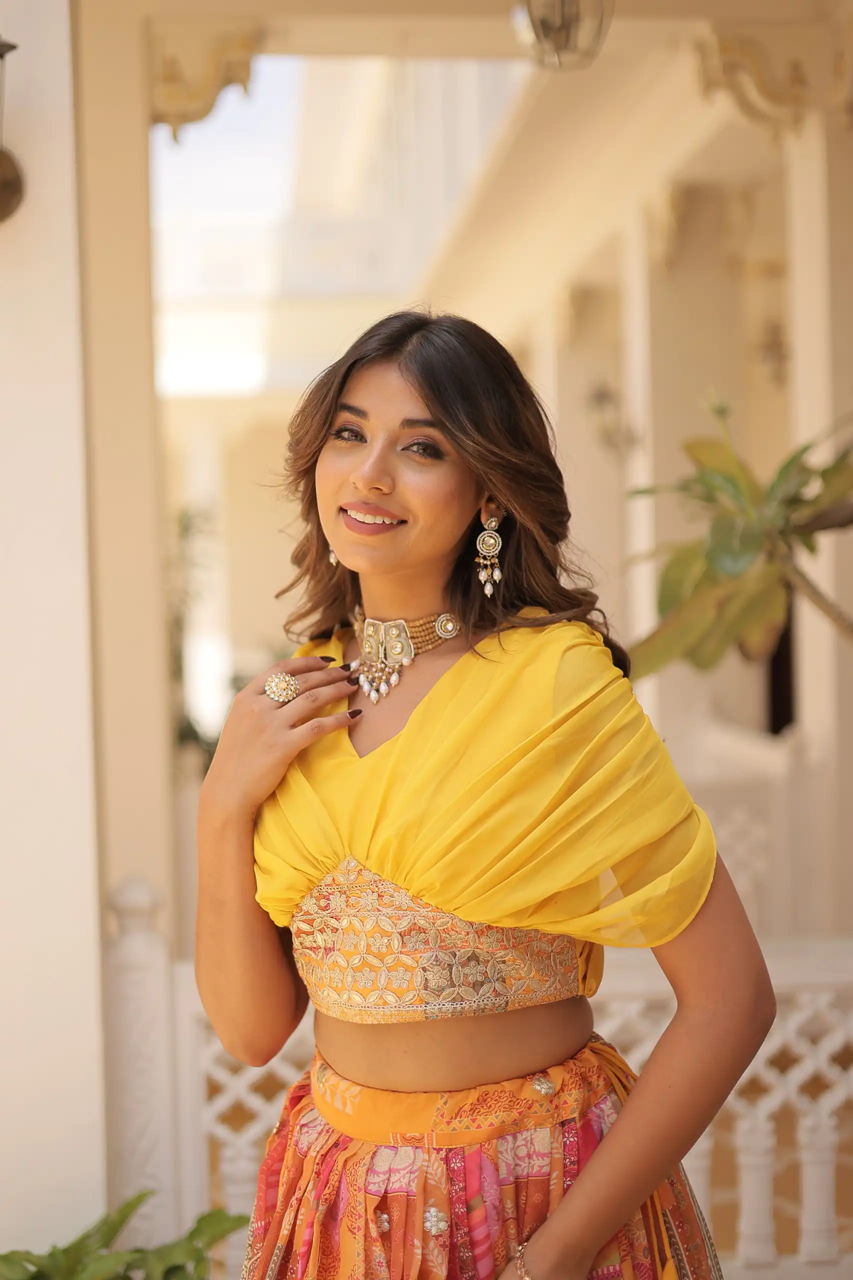 Yellow Russian Silk Embroidery Work Lehenga Choli | Lehenga, Bollywood Lehenga, Creative Lehenga, Designer Lehenga, Embroidered Lehenga, Party Wear Lehenga