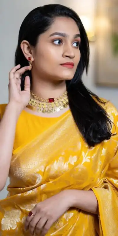 Yellow Soft Lichi Silk With Lace Work Saree | Sarees, Bollywood Sarees, Creative Sarees, Designer Sarees, Embroidered Sarees, Ethnic Saree, Modern Digital sarees, Party Wear Sarees