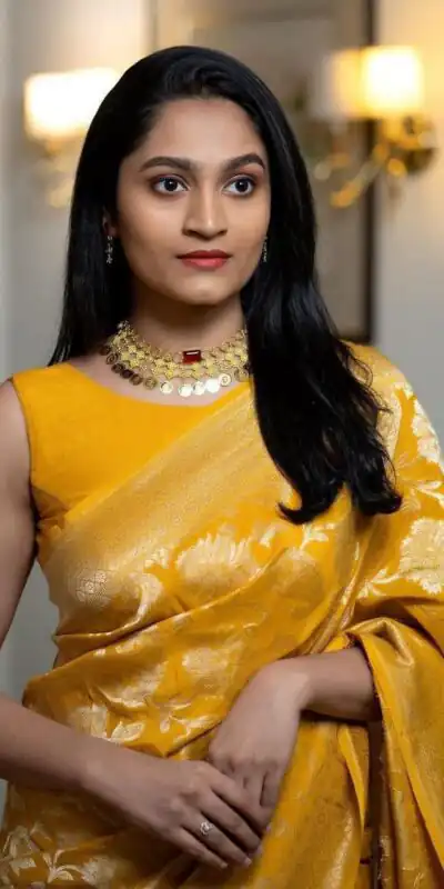 Yellow Soft Lichi Silk With Lace Work Saree | Sarees, Bollywood Sarees, Creative Sarees, Designer Sarees, Embroidered Sarees, Ethnic Saree, Modern Digital sarees, Party Wear Sarees