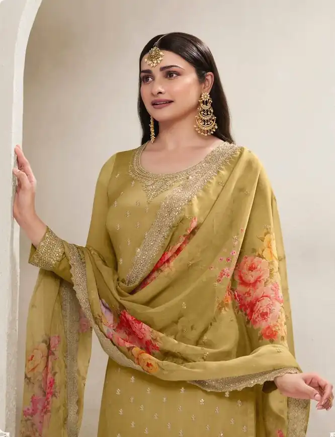 Yellow Viscose Chinon Embroidered Sequence Salwar Suit | Salwar suit, Casual Suits, Creative suits, Designer Suits, Palazzo Suits, Party Wear Suits, Patiala Suits, Straight Suits