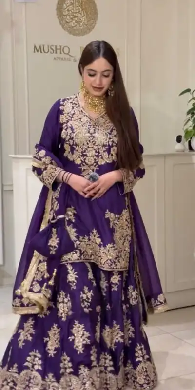 RTC 6041 Purple Chinon Silk Salwar Suit Perfect for Wedding, Party, Ganesh Chaturthi, Baby Shower, Makar Sankranti – . Affordable Price ₹2649. De | Jump Suits, Salwar suit, Casual Suits, Creative suits, Designer Suits, Palazzo Suits, Party Wear Suits, Patiala Suits, Straight Suits
