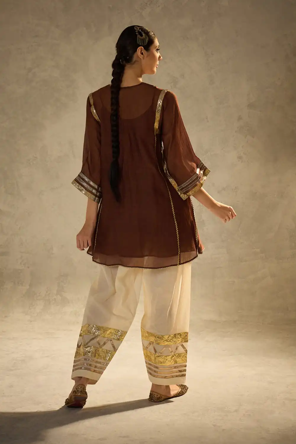 ST 1169 Rust Color Chinon Salwar Suit with Gotta Patti Work. Available at ₹1849 only. Delivery 4-6 Working Days. Shop now. | Jump Suits, Salwar suit, Casual Suits, Creative suits, Designer Suits, Palazzo Suits, Party Wear Suits, Patiala Suits, Straight Suits