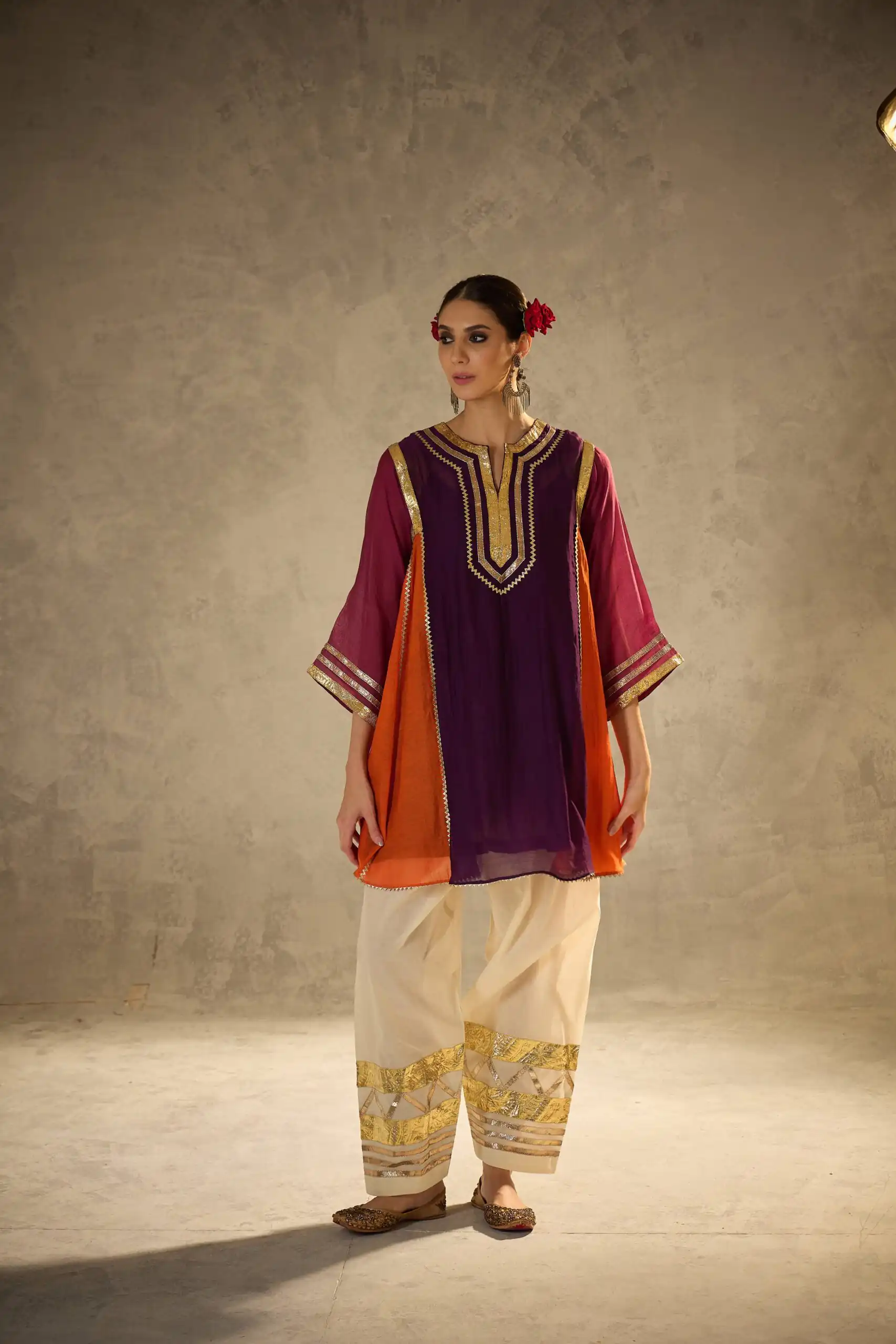 ST 1169 Wine Black Chinon Salwar Suit with Gotta Patti Work. Available at ₹1849 only. Delivery 4-6 Working Days. Shop now. | Jump Suits, Salwar suit, Casual Suits, Creative suits, Designer Suits, Palazzo Suits, Party Wear Suits, Patiala Suits, Straight Suits