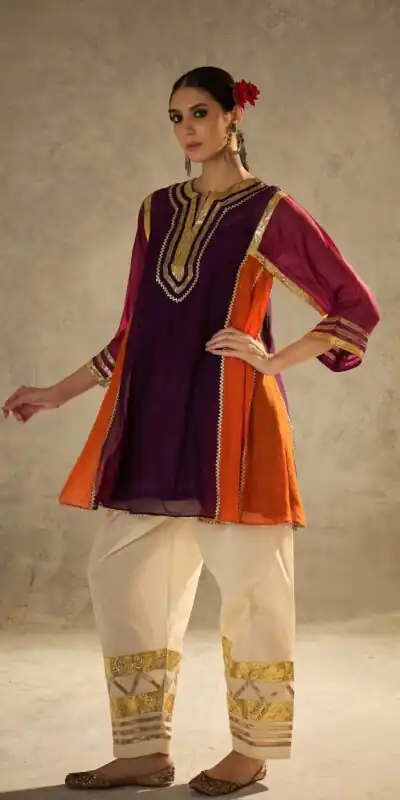 ST 1169 Wine Black Chinon Salwar Suit with Gotta Patti Work. Available at ₹1849 only. Delivery 4-6 Working Days. Shop now. | Jump Suits, Salwar suit, Casual Suits, Creative suits, Designer Suits, Palazzo Suits, Party Wear Suits, Patiala Suits, Straight Suits