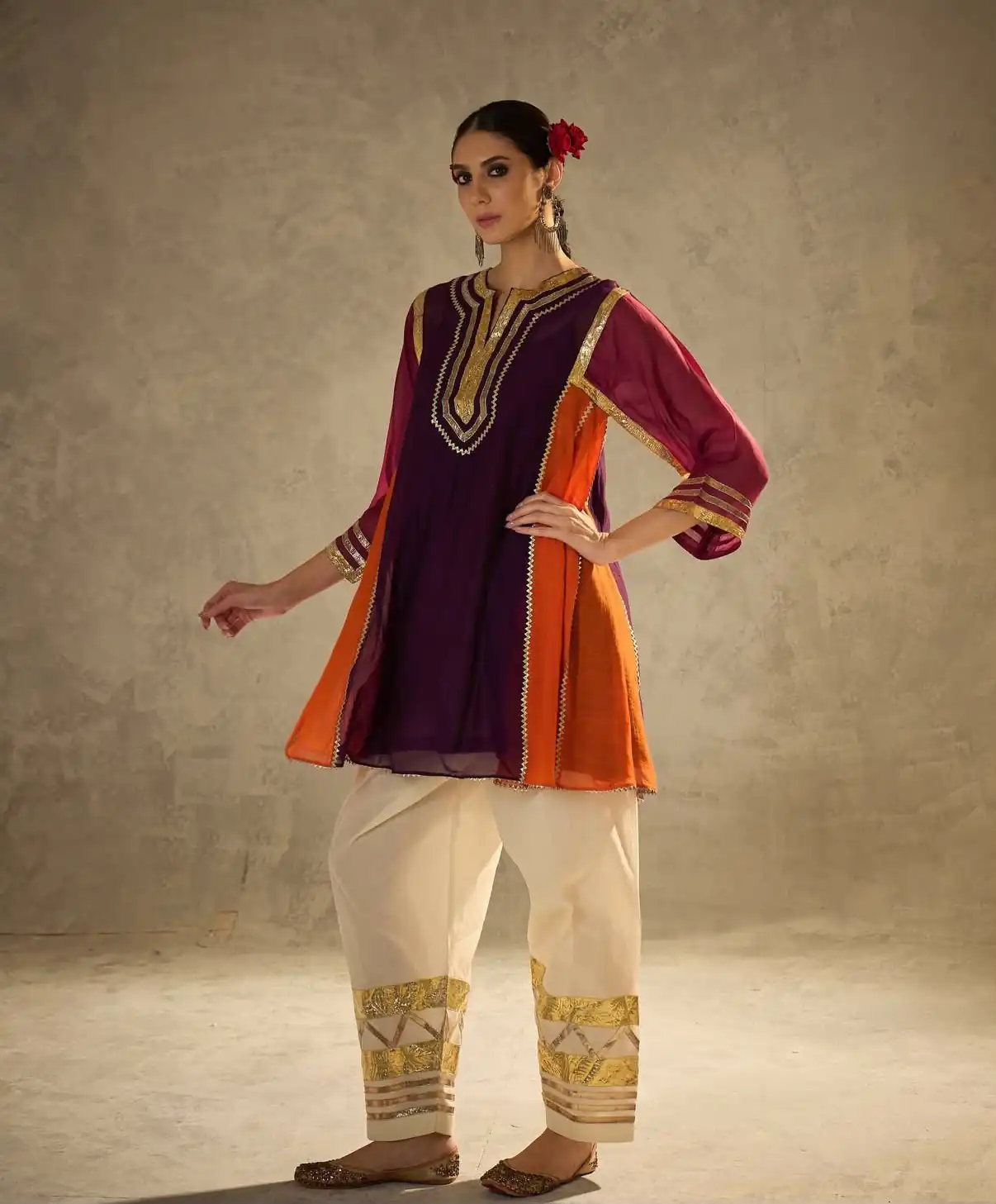 ST 1169 Wine Black Chinon Salwar Suit with Gotta Patti Work. Available at ₹1849 only. Delivery 4-6 Working Days. Shop now. | Jump Suits, Salwar suit, Casual Suits, Creative suits, Designer Suits, Palazzo Suits, Party Wear Suits, Patiala Suits, Straight Suits