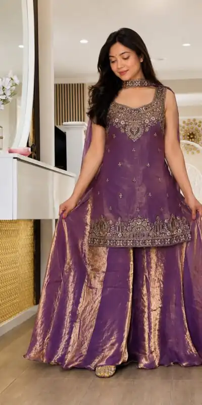 MF 489 Purple Pure Frendy Silk Zari Work & Embroidery Work Salwar Suit . Special Price ₹2099. Delivery 4-6 Working Days. Shop now. | Jump Suits, Salwar suit, Casual Suits, Creative suits, Designer Suits, Palazzo Suits, Party Wear Suits, Patiala Suits, Straight Suits