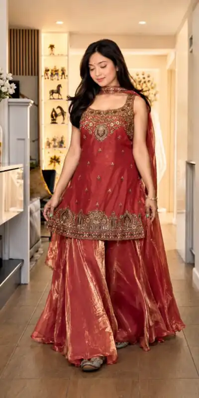 MF 489 Red in Pure Frendy Silk Zari Work & Embroidery Work Salwar Suit . Special Price ₹2099. Delivery 4-6 Working Days. Shop now. | Jump Suits, Salwar suit, Casual Suits, Creative suits, Designer Suits, Palazzo Suits, Party Wear Suits, Patiala Suits, Straight Suits