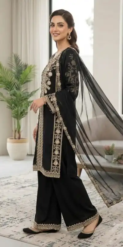LG 2122 Black | Roman Salwar Suit with Sequins Work & Embroidery Work. Special Price ₹2149. Delivery 4-6 Working Days. Shop now. | Jump Suits, Salwar suit, Casual Suits, Creative suits, Designer Suits, Palazzo Suits, Party Wear Suits, Patiala Suits, Straight Suits