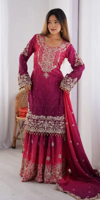 SP 01 Red Color Chinon Silk Designer Work Salwar Suit in Get it for ₹2499. Delivery 4-6 Working Days. Best Online Shop now. | Jump Suits, Salwar suit, Casual Suits, Creative suits, Designer Suits, Palazzo Suits, Party Wear Suits, Patiala Suits, Straight Suits