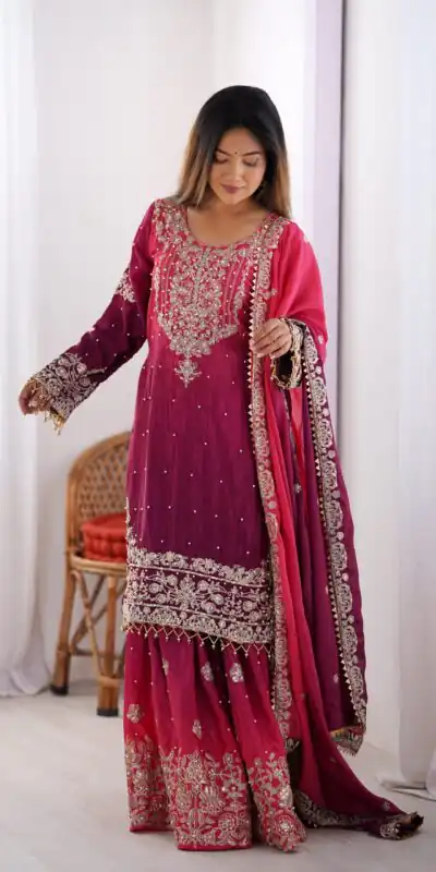 SP 01 Red Color Chinon Silk Designer Work Salwar Suit in Get it for ₹2499. Delivery 4-6 Working Days. Best Online Shop now. | Jump Suits, Salwar suit, Casual Suits, Creative suits, Designer Suits, Palazzo Suits, Party Wear Suits, Patiala Suits, Straight Suits