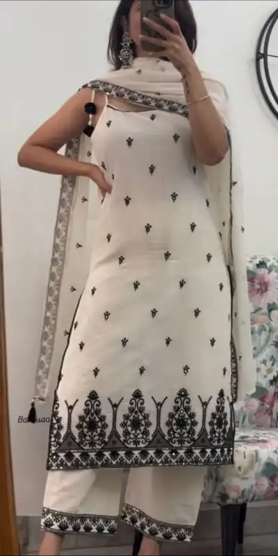 MF 476 Black Embroidery Sequins Work Salwar Suit in Pink Maska Cotton Silk. Wedding, Party, Festive, Price 2049 - Delivery 4-6 Working Days. Shop now. | Jump Suits, Salwar suit, Casual Suits, Creative suits, Designer Suits, Palazzo Suits, Party Wear Suits, Patiala Suits, Straight Suits