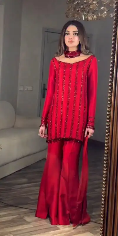 ST 1187 Red Rangoli Silk Perfect for Wedding, Party, Holi, Pooja, Anniversary – Salwar Suit. Get it for ₹2149. Delivery 4-6 Working Days. Shop now. | Jump Suits, Salwar suit, Casual Suits, Creative suits, Designer Suits, Palazzo Suits, Party Wear Suits, Patiala Suits, Straight Suits