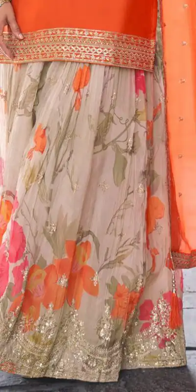 ZC KIARA Orange Chinon Silk Salwar Suit with Embroidery Work & Sequins Work. Grab it for ₹2399. Delivery 4-6 Working Days. Shop now. | Jump Suits, Salwar suit, Casual Suits, Creative suits, Designer Suits, Palazzo Suits, Party Wear Suits, Patiala Suits, Straight Suits
