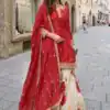 ZC KIARA Red Chinon Silk Salwar Suit with Embroidery Work & Sequins Work. Grab it for ₹2399. Delivery 4-6 Working Days. Shop now. | Jump Suits, Salwar suit, Casual Suits, Creative suits, Designer Suits, Palazzo Suits, Party Wear Suits, Patiala Suits, Straight Suits