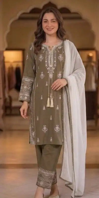 BE 465 Brown in Faux Georgette Mirror Embroidery Work Salwar Suit . Best Price ₹1999. Delivery 4-6 Working Days. Shop now. | Jump Suits, Salwar suit, Casual Suits, Creative suits, Designer Suits, Palazzo Suits, Party Wear Suits, Patiala Suits, Straight Suits