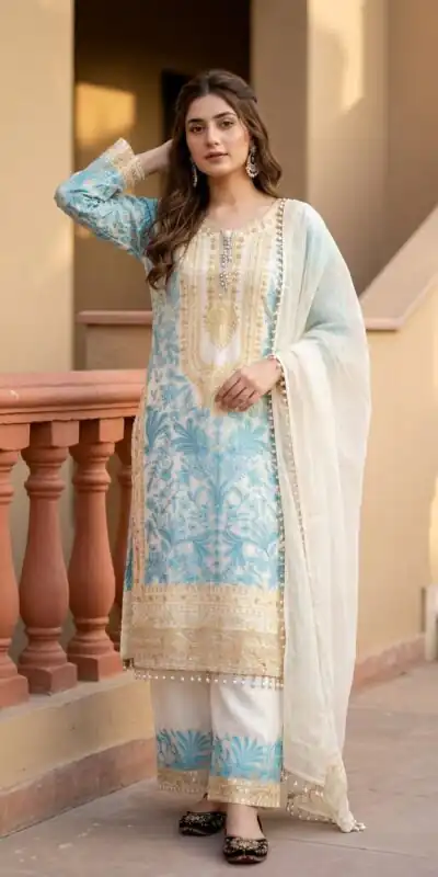 KF 1729 Blue Diamond Georgette Salwar Suit with Sequins Work & Embroidery Work. Introductory Price ₹2399. Delivery 4-6 Working Days. Shop now. | Jump Suits, Salwar suit, Casual Suits, Creative suits, Designer Suits, Palazzo Suits, Party Wear Suits, Patiala Suits, Straight Suits