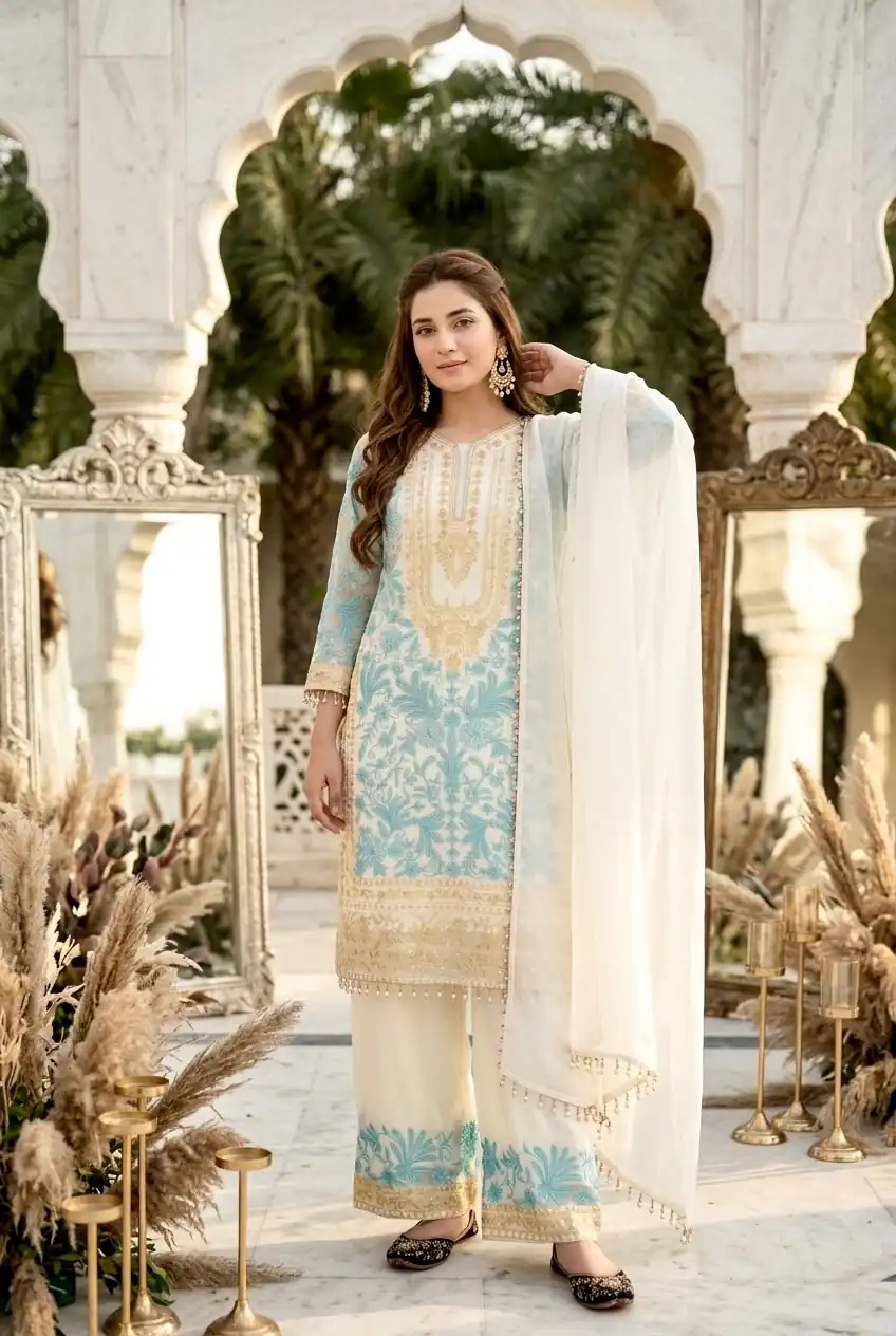 KF 1729 Blue Diamond Georgette Salwar Suit with Sequins Work & Embroidery Work. Introductory Price ₹2399. Delivery 4-6 Working Days. Shop now. | Jump Suits, Salwar suit, Casual Suits, Creative suits, Designer Suits, Palazzo Suits, Party Wear Suits, Patiala Suits, Straight Suits