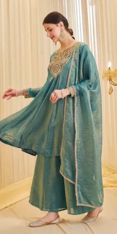 KF 1727 Blue Fandy Silk Salwar Suit Perfect for Wedding, Party, Family Gatherings, Onam, Engagement – . Affordable Price ₹1849. Delivery 4-6 Working Da | Jump Suits, Salwar suit, Casual Suits, Creative suits, Designer Suits, Palazzo Suits, Party Wear Suits, Patiala Suits, Straight Suits