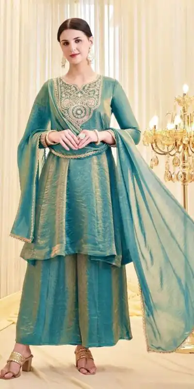 KF 1727 Blue Fandy Silk Salwar Suit Perfect for Wedding, Party, Family Gatherings, Onam, Engagement – . Affordable Price ₹1849. Delivery 4-6 Working Da | Jump Suits, Salwar suit, Casual Suits, Creative suits, Designer Suits, Palazzo Suits, Party Wear Suits, Patiala Suits, Straight Suits